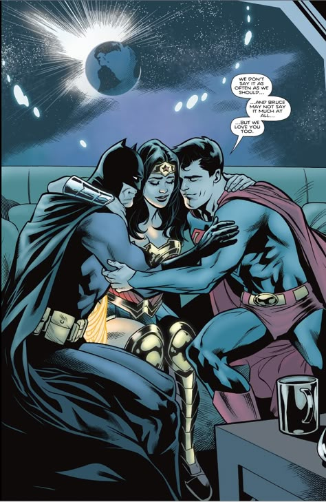 wonder woman 793 Dc Trinity, Batman Superman Wonder Woman, Superman And Wonder Woman, Batman Wonder Woman, Batman And Catwoman, Arte Dc Comics, Dc Comics Superheroes, Superman Wonder Woman, Batman Comic Art