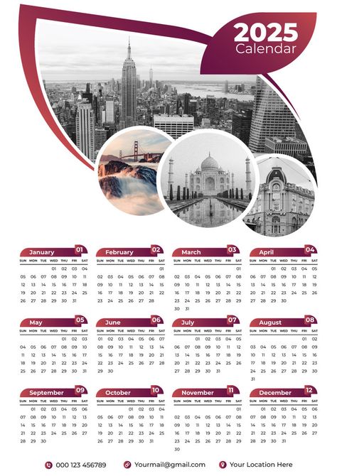 2025 Calendar Layout One Page#pikbest##Templates 3 Image Layout, Calendar 2025 Template, Calendar 2025 Design, 2025 Calendar Design, Calendar Design 2025, Calender 2025 Printable, Calendar Layout Design, Corporate Calendar Design, Photo Calendar Design