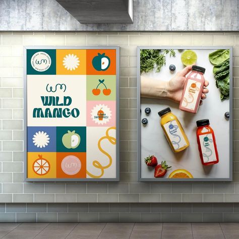 WILD MANGO 🥭 - Your go-to fresh juice bar serving up refreshing juices and smoothies. (Part 3/3) Brief presented by #briefhaus #bhwildmango #brandingdesign #brandingdesigner #juicebrand #juicebranding #brandidentity #branding Juice Bar Packaging, Health Food Store Design, Juice Store Design, Juice Bar Branding, Juice Design Packaging, Juice Branding Design, Smoothie Branding, Health Graphic Design, Smoothie Design