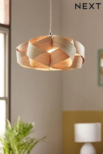 Ceiling Lights | Pendant & Flush Ceiling Lights | Next UK Wooden Light Shades Ceiling, Dunelm Lighting, Lounge Lighting Ceiling, Hall Lighting Ideas, Living Room Lamps Ceiling, Light Shades Ceiling, Scandi Lighting, Ceiling Lights Uk, Wood Lampshade