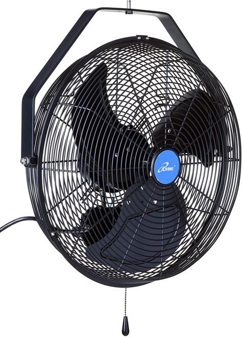 Amazon.com: iLIVING ILG8E18-15 Wall Mount Outdoor Fan, 18”, Black: Home & Kitchen Patio Greenhouse, Outdoor Misting Fan, Patio Fan, Outdoor Fans, Wall Mount Fans, Wall Mounted Fan, Misting Fan, Loading Dock, Wall Fan