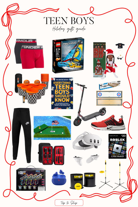 Gifts for the teen boys on your holiday list! 
#Amazon #holidaygifts #giftguides Teen Christmas Gifts Boys, Teen Boy Valentines Basket, Teen Boy Stocking Stuffers 2024, Teen Boy Christmas Gifts 2024, Stocking Stuffers For Teens Boys, Teen Boy Valentine Gift Ideas, Teen Boy Stocking Stuffers, Teen Boy Gift Basket, Teen Boy Christmas Gift Ideas