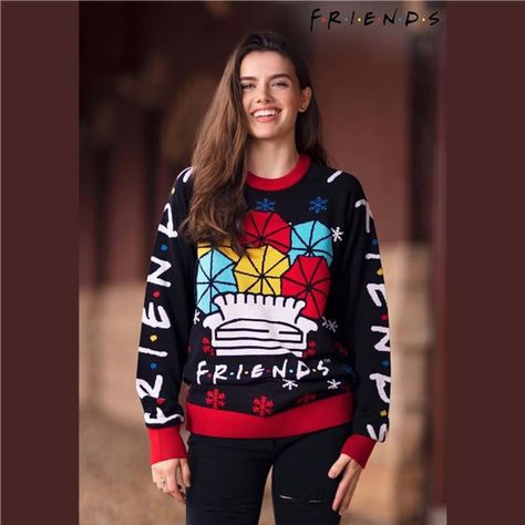 Check this out! ⚡ Holiday Fashion by Fandom Forward https://www.shopper.com/p/YFyv Ugliest Christmas Sweaters, The Happiest Season, Friends Sweater, Happiest Season, Holiday Friends, Apple Watch Bands Fashion, Friends Merchandise, Friends Holiday, Friend Crafts