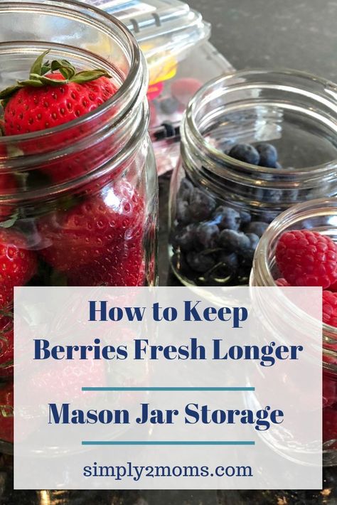 How To Store Blueberries, How To Store Strawberries, Preparing For College, Recipes By Ingredients, Mason Jar Storage, Fruit Storage, Accessories Crafts, Black Raspberry, How To Store