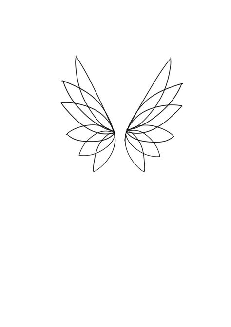 One Line Wings Tattoo, Minimalist Wings Tattoo Design, One Line Angel Wings, Angel Wings Line Tattoo, Small But Mighty Tattoo, Wings Fine Line Tattoo, Angel Line Tattoo, Fine Line Wing Tattoo, Wing Tattoo Simple