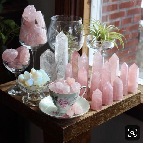 Crystal Room, Crystal Aesthetic, Crystal Display, Spiritual Crystals, Buy Crystals, Crystal Magic, Witch Aesthetic, Crystal Decor, Rocks And Gems