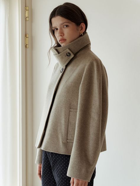 Navy wool coat