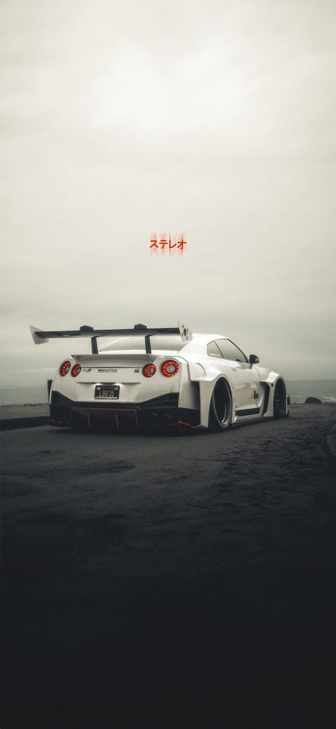 Nissan Gtr 35 Wallpaper, Gtr R35 Aesthetic, Gtr 35 Wallpaper, Super Cars Aesthetic, Aesthetic Car Wallpaper Iphone, Gtr Aesthetic, Gtr R35 Wallpapers, White Nissan Gtr, Super Cars Wallpaper