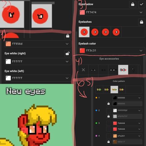 Ponytown Eyes Tutorial, Pony Town Grass Code, Pony Town Eyes Tutorial, Ponytown Eyes Ideas, Ponytown Eyes, Pony Town Eyes Ideas, Pony Town Building Ideas, Pony Town Skins Tutorial, Ponytown Hair Ideas