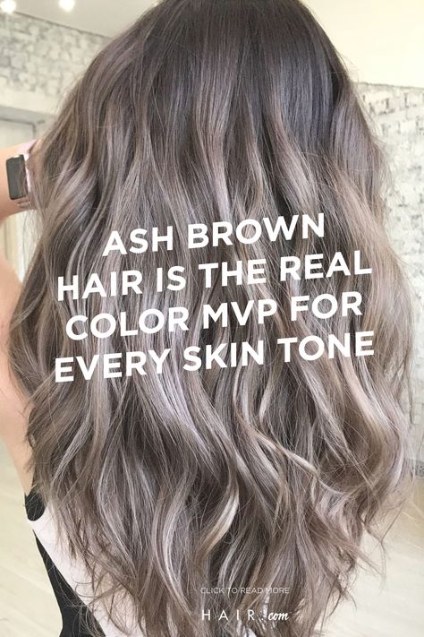 Not only is ash brown hair trending right now, but there are also so many different colors you can try out that will suit your skin tone. Brown Hair Trends, Ash Brown Hair Color, Ash Hair, Ash Brown Hair, Shorthair Hairstyles, Blending Gray Hair, Ash Blonde Hair, Caramel Highlights, Summer Hair Color For Brunettes