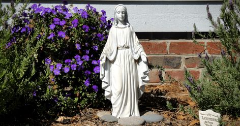 Mary Garden Catholic, Virgin Mary Garden, Rosary Garden, Catholic Garden, Biblical Garden, Marian Garden, Mary Garden, Prayer Garden, Living In France