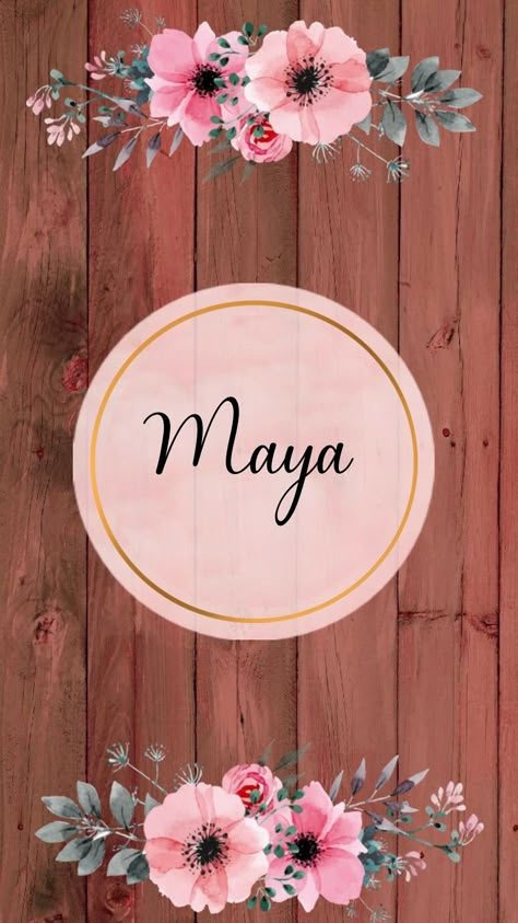 Maya Maya Tattoo Name, Maya Name Wallpaper, Maya Wallpaper, Maya Girl, Maya Name, Luna Maya, Pregnancy Affirmations, Girl Cartoon Characters, Neon Backgrounds