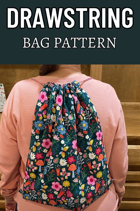 Unleash your creativity with our drawstring bag pattern! Ideal for storing small essentials or carrying on-the-go projects, this versatile design combines functionality with style. With clear instructions and customizable options, crafting your own drawstring bag has never been easier. Dive into the world of sewing and make a statement with your unique creation! Cinch Bag Sewing Pattern, Diy Drawstring Bag Backpack, Draw String Backpack Pattern Free, Easy Drawstring Bag Tutorial, Drawstring Backpack Pattern Free, Free Backpack Sewing Pattern, Draw String Bag Pattern, Drawstring Bag Pattern Free, Diy Drawstring Backpack