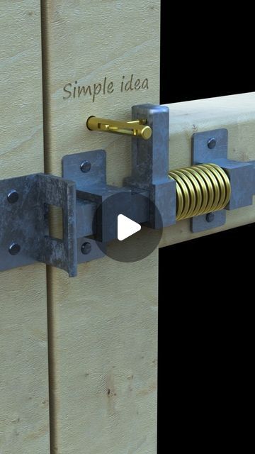 Diy Gate, Diy Lock, Garage Door Lock, Automatic Sliding Doors, Latches Hardware, Fence Gate Design, Gate Handles, Gate Hinges, Gate Locks