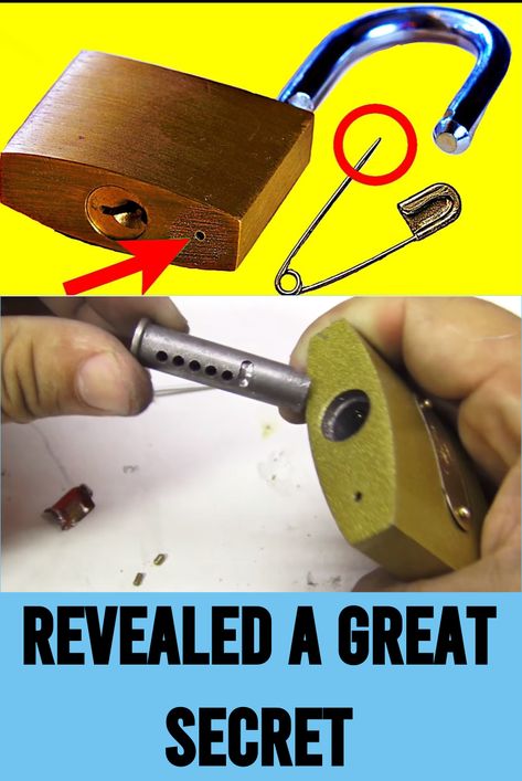 Diy Key Projects, Diy Tech Gadgets, Diy Lock, Open Lock, Lock Picking Tools, Lock Picking, Lock Pick, Lock Repair, Easy Diy Hacks