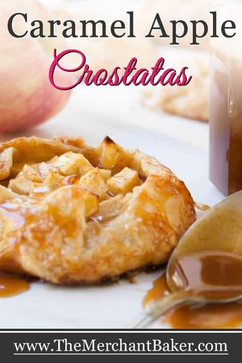 Apple Tartlets Recipe, Caramel Apple Tartlets, Apple Crostata Recipe, Mini Apple Tarts, Apple Crostata, Apple Torte, Apple Tartlets, Apple Monkey Bread, Crostata Recipe