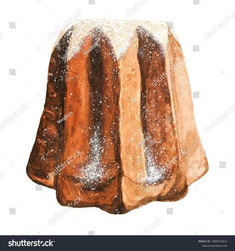 Watercolor Pandoro Panettone Bread Illustration Stock Illustration 2084575612 | Shutterstock Bread Illustration, Panettone Bread, Food Illustration, Paint Designs, Great Artists, Watercolor Painting, Stock Illustration, Watercolor Paintings, Photo Image