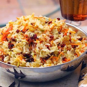 Persian Jeweled Rice, Easy Middle Eastern Recipes, Jeweled Rice, Iftar Ideas, Easy Mediterranean Recipes, Persian Rice, Middle East Recipes, Persian Recipes, Rice Risotto