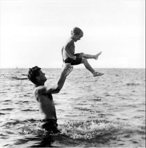 RFK with his son David.. So cute. Son And Father, Old Father And Son, Father Son, Dad And Son, Father Holding Son, Father And Son Black And White, Father Carrying Son, Family Goals, Special People