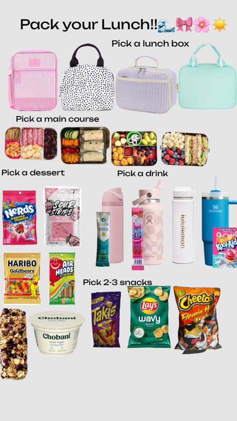 Pack a lunch #school #lunch #inspo Snack Lays, Middle School Lockers, Lunch School, Pack A Lunch, Chobani Greek Yogurt, School Lockers, Pack Lunch, Kool Aid, School Lunch