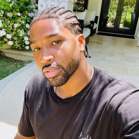 Jeremiah Aesthetic, Black Men Cornrows, Locs Cornrows, Black People Hair, Men Cornrows, Hairstyles For Black Men, Black Men Hair, Dreadlocks Men, Tristan Thompson