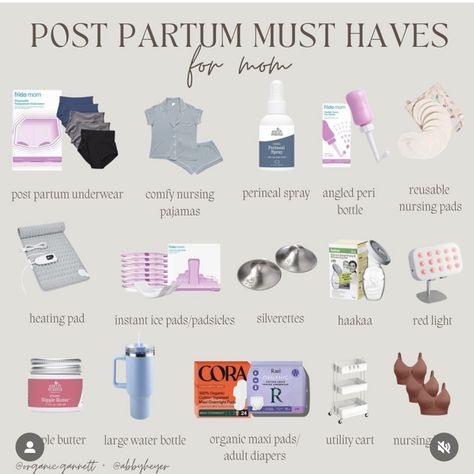 Post Parting Essentials, Post Delivery Care, Postnatal Care Kit, Postpartum Kit For Mom, Post Partum Tips, Postpartum List, Postpartum Needs, Pregnancy Tips For New Moms, Postpartum Plan