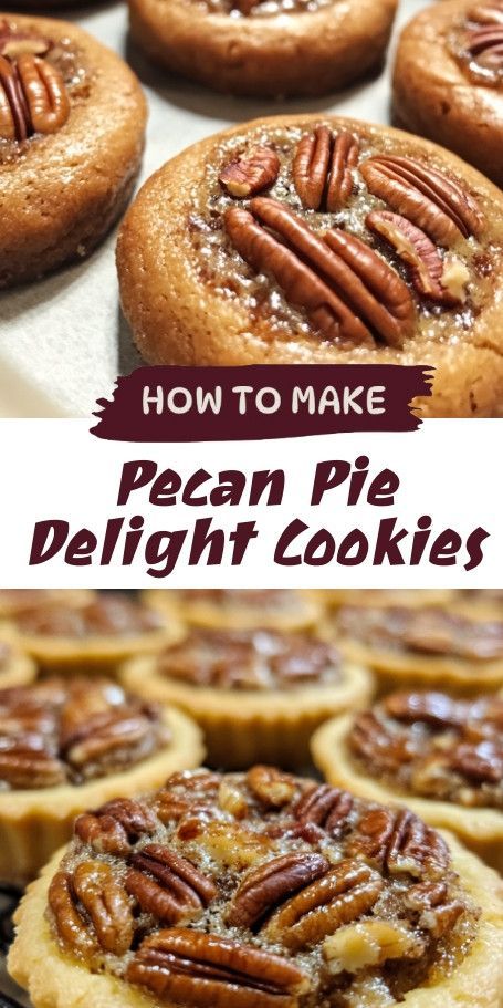 Indulge in Pecan Pie Delight Cookies: A Handheld Treat! Delight in the rich, nutty flavor of pecan pie with our easy-to-make cookies featuring a buttery base and gooey pecan-filled center. Perfect for dessert lovers and holiday baking! #PecanPieCookies #BakingDelight #GooeyCenter Pecan Delight Cookies, Pecan Fingers Cookies, Butter Pecan Cookies Easy, Easy Handheld Desserts, Pecan Pie Cookies Easy, Pecan Cookies Easy, Pecan Pie Cookie Recipe, Pecan Cookies Recipes, Orange Pecan Cookies