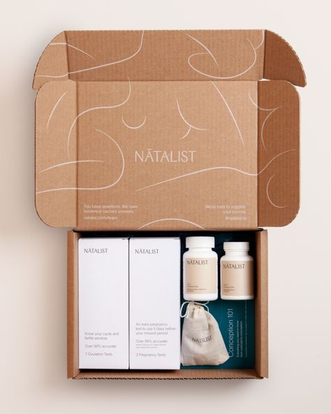 Natalist | Fuzzco Logos Photography, Packaging Ideas Business, Cosmetic Packaging Design, Skincare Packaging, Branding Design Packaging, Cosmetic Design, Cosmetic Box, Box Packaging Design, Cosmetic Bottles