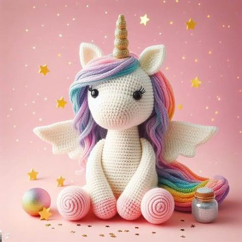 Knitted Unicorn Pattern Free, No Sew Unicorn Crochet Pattern, Unicorn Crochet Pattern Free, Unicorn Amigurumi Free Pattern, Crochet Unicorn Pattern Free, Crochet Zig Zag, Crochet Quotes, Amigurumi Unicorn, Crochet Unicorn Pattern