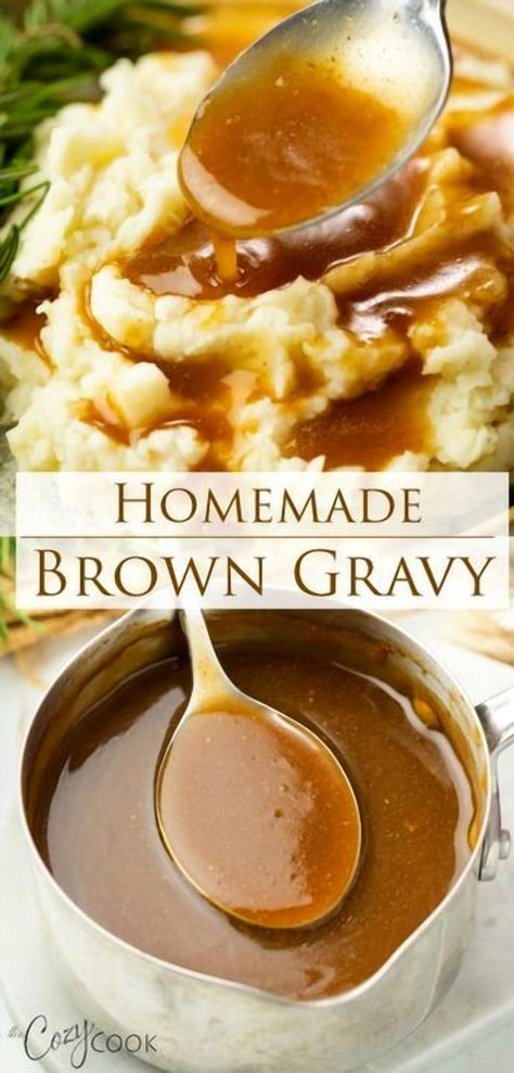 Transform your meals with this simple and delicious brown gravy recipe that requires no drippings. Perfect for those times when you want a rich and savory sauce without the hassle. Whether you're topping mashed potatoes, roasted vegetables, or your favorite protein, this gravy comes together quickly with pantry staples. Ideal for busy weeknights or holiday feasts, this recipe is your go-to for adding that comforting, homemade touch to any dish. Brown Gravy Without Drippings, Pan Gravy With Drippings Beef, Brown Gravy Packet Recipe, Gravy For Brisket, Tri Tip Gravy Recipe, Mccormick Brown Gravy Recipe, Homemade Gravy Without Drippings, Home Made Gravy Easy, Hunters Gravy