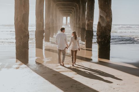 Huntington Beach Engagement Photos, Huntington Beach Photoshoot, Beach Pier Pictures, Under Pier Photoshoot, Pier Couple Photoshoot, Engagement Photos Pier, Beach Pier Photoshoot, Pier Photoshoot, Pier Engagement Photos