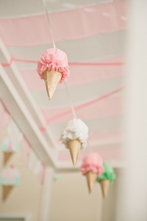 Ice Cream Parlor Party, Ice Cream Themed Birthday, Ice Cream Birthday Party Theme, Pastel Ice Cream, Ice Cream Party Theme, Ice Cream Business, Ice Cream Stand, Ice Cream Parlour, Cream Birthday Party