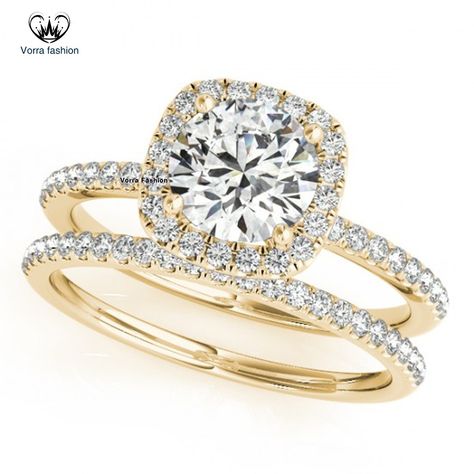 Special Engagement Rings, Round Cut Halo Engagement Ring, Stunning Engagement Rings, Quality Rings, Gold Stacking Rings, Diamond Bridal Ring Sets, Cushion Halo, Engagement Ring Ideas, Beautiful Diamond Rings