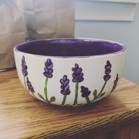 April 2020 Clay Bowl Painting Ideas, Pottery Clay Ideas, Bowl Painting, Diy Pottery Painting, Painted Ceramics, Bowl Ideas, Concrete Candle, Pottery Painting Designs, Clay Bowl