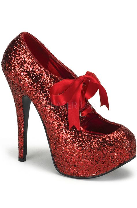 Burlesque Shoes, Red Glitter Heels, Red Glitter Shoes, Holiday Heels, Glitter Stilettos, Glitter High Heels, Glitter Unicorn, Glitter Pumps, Platform High Heel Shoes