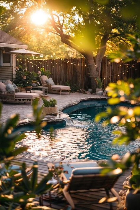 Budget-Friendly DIY Above Ground Pool Deck Ideas Backyard Patio With Pool, Patio With Pool, Deck Upgrade, Diy Above Ground Pool, Above Ground Pool Deck Ideas, Above Ground Pool Deck, Debt Plan, Pool Deck Ideas, Living Garden