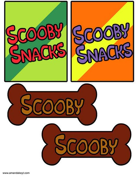 Scooby Snacks Cartoon, Scooby Doo Scooby Snacks, Scooby Doo Printables, Scooby Doo Scared, Scooby Doo Classroom Door, Free Scooby Doo Printables, Scooby Doo Printables Free, Scooby Snacks Box Diy, Scooby Doo Door Decoration