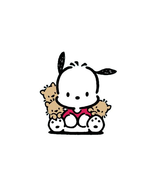 Pochacco Profile Picture, Pochacco Tattoo Ideas, Pochacco Tattoo, Hello Kitty Doodles, Pochacco Pfp, Kitty Doodles, Doodles To Draw, Tattoos Inspo, Sanrio Pochacco