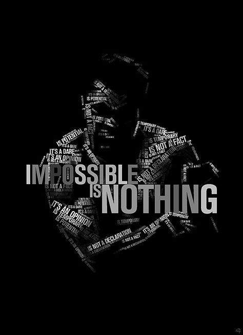 Muhammad Ali 'Impossible is nothing' Muhammad Ali Wallpaper, Ali Wallpaper, Muhammad Ali Art, Muhammad Ali Poster, Gym Motivation Wallpaper, Muhammad Ali Quotes, Impossible Is Nothing, محمد علي, Gym Wallpaper