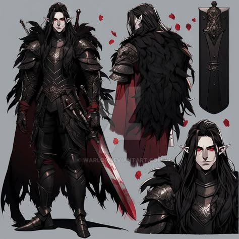 Dark King Outfit, Dhampir Dnd, Dungeons And Dragons Books, Vampire King, Attack On Titan Tattoo, Armor Drawing, Sketchbook Layout, Mythical Creatures Fantasy, Knight Art