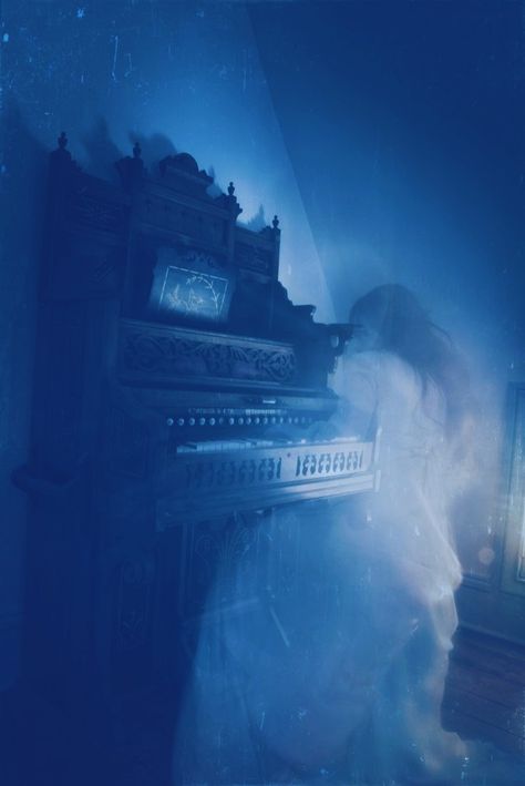 Ghost Blue Aesthetic, Light Blue Goth Aesthetic, Scary Blue Aesthetic, Blue Ghost Aesthetic, Blue Ghost, Blue Neighbourhood, Everything Is Blue, Light Blue Aesthetic, Gothic Fantasy Art