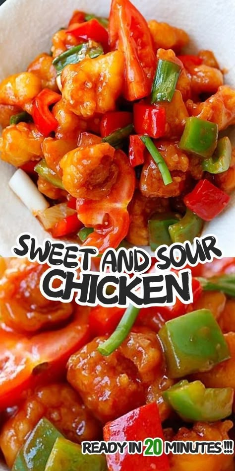 Sweet and sour chicken is a popular Chinese recipe. This healthy and crispy sweet and sour chicken recipe is so delicious with sweet and sour sauce. It's better than takeout! Chicken Sweet And Sour, Sweet And Sour Chicken Recipe, Sour Chicken Recipe, Best Comfort Food Recipes, Sweet And Sour Chicken, Sweet Sour Chicken, Rasa Malaysia, Chinese Cooking Recipes, Sweet N Sour Chicken