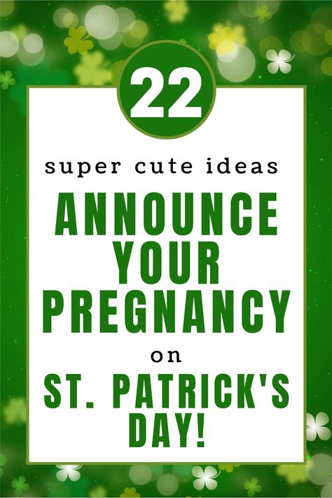 Feeling extra lucky this year because you’re pregnant? Could it be because a little rainbow baby is on its way, or perhaps something even more precious than a pot of gold? If you’re expecting, we’re thrilled for you and can’t wait to hear all the happy news! Let’s find you the best St. Patrick’s Day baby announcement ideas. Must read pregnancy announcment ideas to share your lucky news on St. Patrick's Day! St Pattys Baby Annoucement, St Patricks Baby Announcement, St Patrick's Day Gender Reveal, St Patricks Day Baby Announcement, March Baby Announcement, March Pregnancy Announcement, Best Pregnancy Announcement, Third Baby Announcements, St Patricks Theme