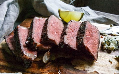 Cook the perfect medium rare steak with Reverse Sear Jess Pryles, Perfect Medium Rare Steak, Sear Steak, Reverse Sear Steak, Backstrap Recipes, Jeff Mauro, Fall In Nyc, Medium Rare Steak, Rib Steak