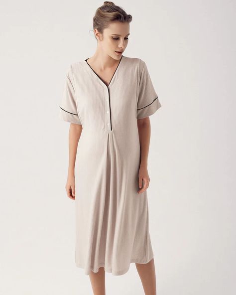 Excited to unveil our maternity nightwear set, designed for dual functionality with front buttons and discreet nursing panels. Elevate your nighttime nursing experience with comfort and style. Double Breast Feeding Maternity & Nursing Nightgown With Robe Beige - 14406 4 Colors: Beige - Ecru - Pink - Green Sizes: S - M - L - XL Product code: 14406 #biggshopy #mother #maternity #pregnant #pregnancy #postpartum #nursing #nightgown #robe #breastfeeding #schwangerschaft #grossesse #enceinte #in... Nightgown With Robe, Postpartum Nursing, Maternity Nightwear, Nursing Nightgown, Nightgown Robe, Maternity Sleepwear, Post Partum, Sleep Wear, Maternity Nursing