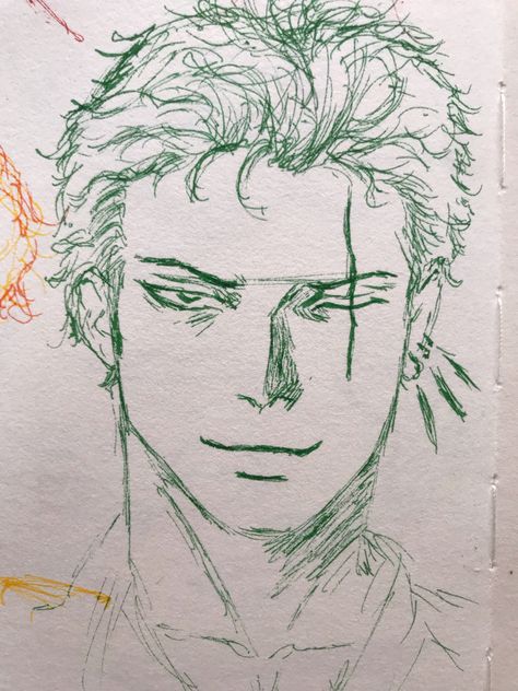 Roronoa Zoro Sketch Art, Roronoa Zoro Drawing Sketch, Zoro Drawings Easy, Zoro Art Drawing, Zoro Drawings Sketch, Roronoa Zoro Sketch, One Piece Art Drawing, One Piece Drawing Sketches, Zoro One Piece Drawing