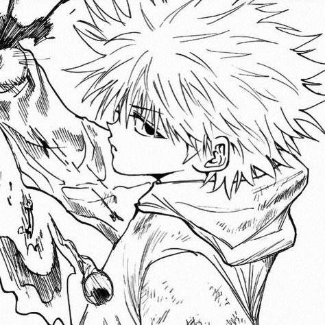 Killua Manga, Anime Knight, Spiderman Art Sketch, Hxh Characters, Killua Zoldyck, Real Anime, Silly Cats Pictures, Anime Pixel Art, Pfp Icons