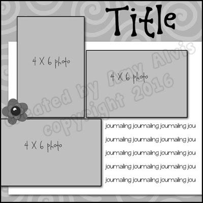 4 X 6 Photo Sketch Blog 3 Photo Layout, Kiwi Lane Designs, Page Sketches, Scrapbook Pictures, Page Maps, Picture Layouts, 3 Picture, Scrapbooking Sketches, Simple Scrapbook