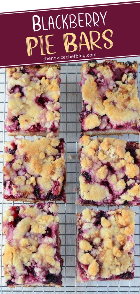 Blackberry Recipes Easy, Easy Blackberry Pie, Blackberry Dessert Recipes, Blackberry Pie Bars, Easy Bars, Blackberry Dessert, Impressive Dessert, Baking Treats, Pie Bar Recipes