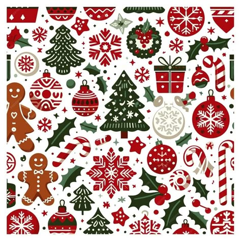 Premium Vector | Christmas pattern Christmas Vector Design, Christmas Prints And Patterns, Christmas Reference, Christmas Clipart Free, Graphics Background, Christmas Graphic Design, Graphic Design Background, Christmas Motifs, Christmas Decoupage